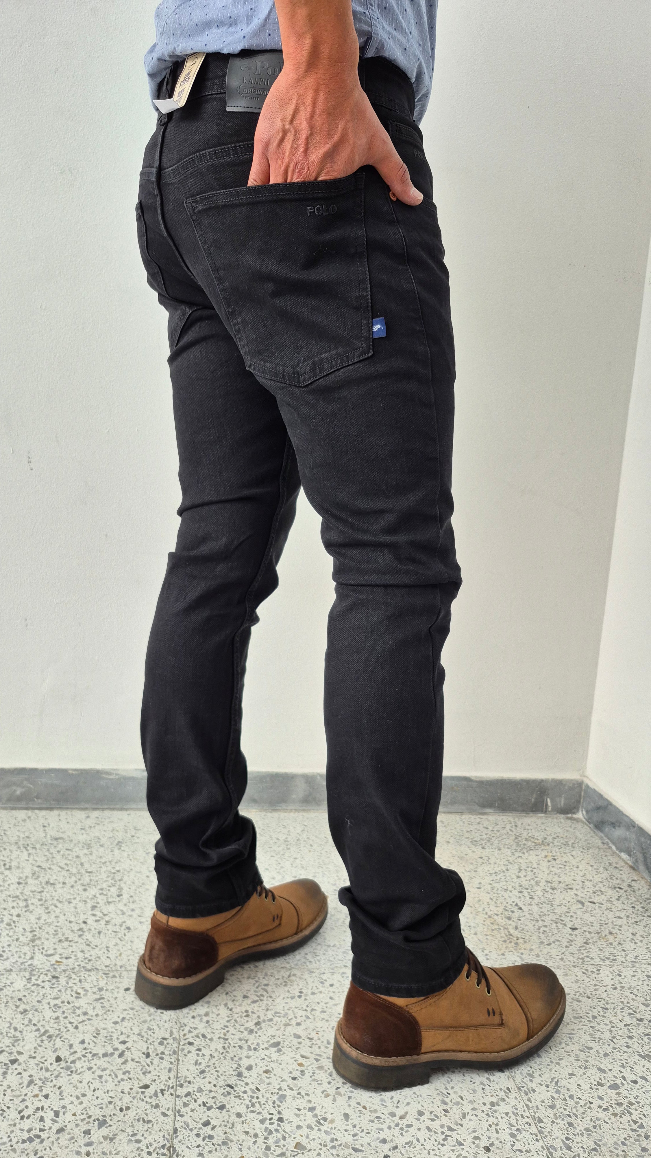 JEAN PREMIUM POLO COLOR NEGRO - SKU 20260001-N