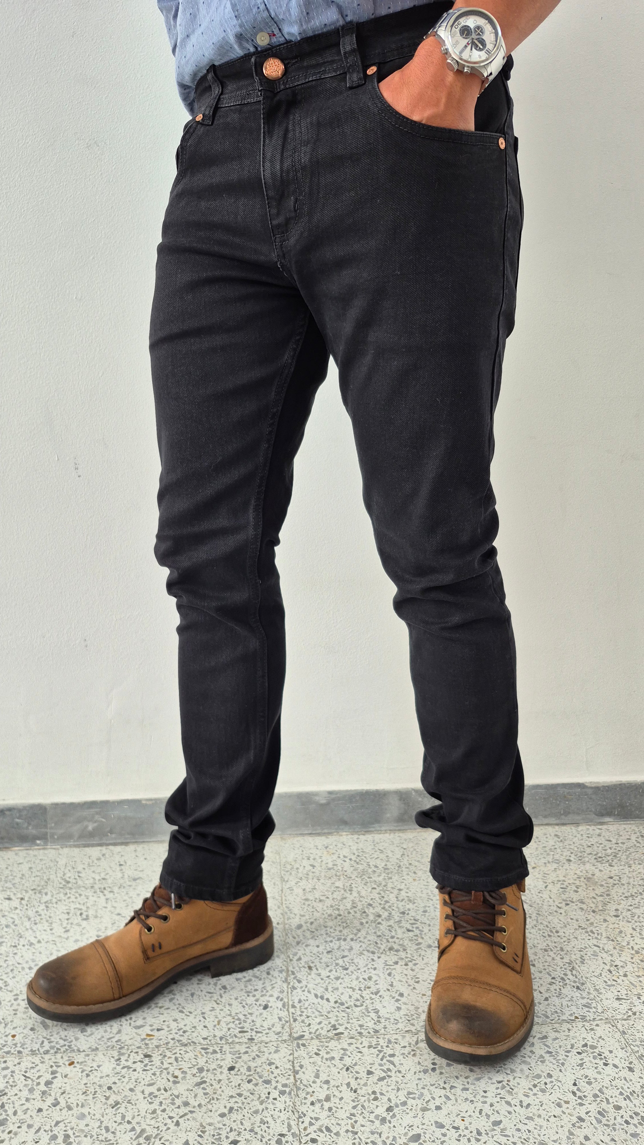 JEAN PREMIUM POLO COLOR NEGRO - SKU 20260001-N
