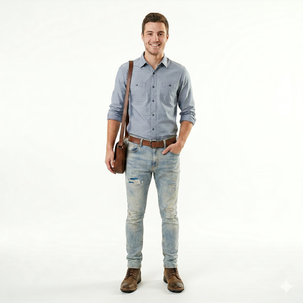 JEAN PREMIUM AMIRI CLARO COMN RASGADOS